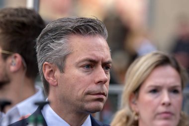 Amsterfdam 'daki İsrail Protestosu' ndaki Christ Stoffer 7-10-2024 Hollanda