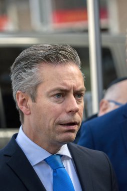 Amsterfdam 'daki İsrail Protestosu' ndaki Christ Stoffer 7-10-2024 Hollanda