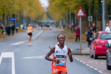 Selly Chepyego At The TCS Amsterdam Marathon At Amsterdam The Netherlands 20-10-2024 clipart