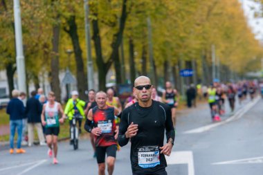 Fernando De Oliveira Moreira At The TCS Amsterdam Marathon At Amsterdam The Netherlands 20-10-2024 clipart