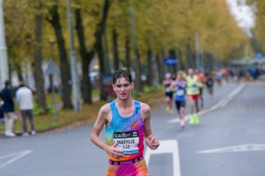 Mathijs Kikken At The TCS Amsterdam Marathon At Amsterdam The Netherlands 20-10-2024 clipart