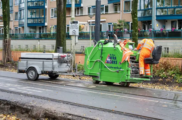 Amsterdam 'daki De Boer Infraworks Şirketi' nden asfalt testeresi 19-11-2024