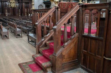 Close Up Of A Bema In The Portuguese Synagogue At Amsterdam The Netherlands 4-4-2022 clipart