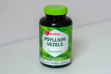 Amsterdam 'da Kruidvat Psyllium Lifli Bir Kavanoz Hollanda 15-12-2024