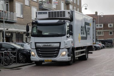 Amsterdam 'daki Euser Şirketi Kamyonu Hollanda 7-1-2025