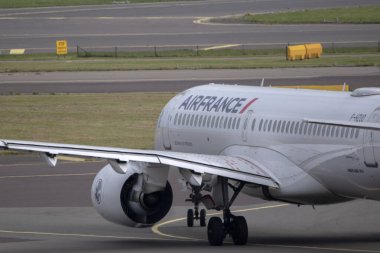 F-HZUO Airfrance Airplane At Schiphol Airport The Netherlands 29-8-2024 clipart