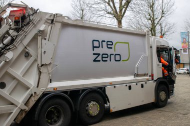 Amsterdam 'daki Ön Sıfır Çöp Kamyonu Hollanda 6-1-2025