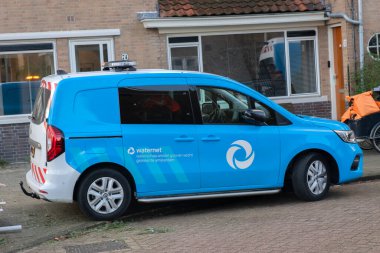 Waternet Company Car Amsterdam 'da Hollanda 8-1-2025