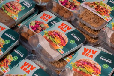 Amsterdam 'da Vivera Vejetaryen Et Paketini Kapatın Hollanda 15-1-2025