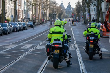 Amsterdam 'da Polis Motor Ajanları 26-1-2025