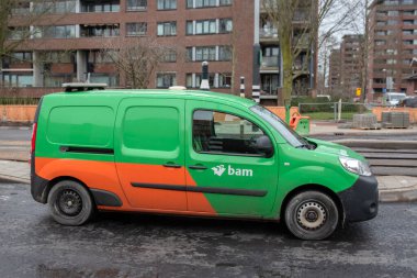 Amsterdam 'daki BAM Şirketi Arabası Hollanda 30-1-2025