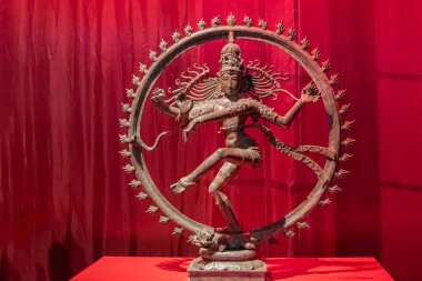 Amsterdam 'da Dans Kralı Nataraja Shiva Heykeli Hollanda 18-2-2025