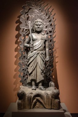 Amsterdam 'da Hareketsiz Bilgeliğin Kralı Fudo Myoo Heykeli 18-2-2025