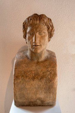 Amsterdam 'daki Allard Pierson Müzesi' ndeki Fotokopi Heykelindeki Alexander Heykeli 13-2-2025