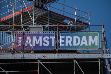 Amsterdam Billboard 750 Yıl Kutlaması Amsterdam 'daki Yeni Kilise 7-3-2025