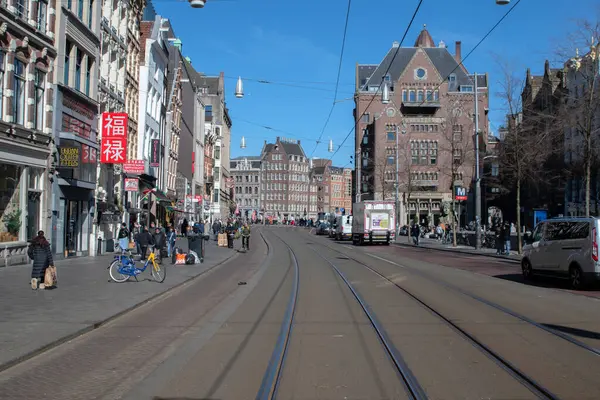 Amsterdam 'daki Rokin Caddesi Görüş Alanı 17-3-2025