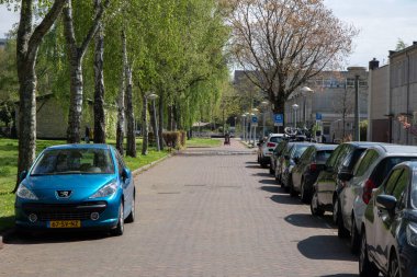 Amsterdam 'da Pieter Zeemanlaan' da Görüntü Hollanda 18-4-2025