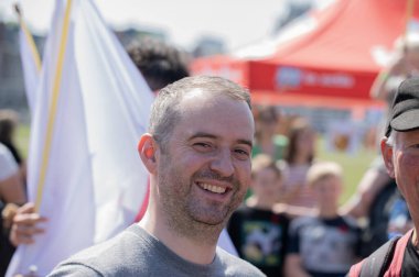 Jimmy Dijk Amsterdam 'da 1 Mayıs Gösterisinde Hollanda 1-5-2025