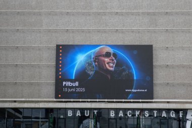 Billboard Ziggo Dome Pitbull Amsterdam 'da Hollanda 4-5-2025