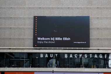 Billboard Ziggo Dome Billie Eilish Amsterdam 'da Hollanda 4-5-2025
