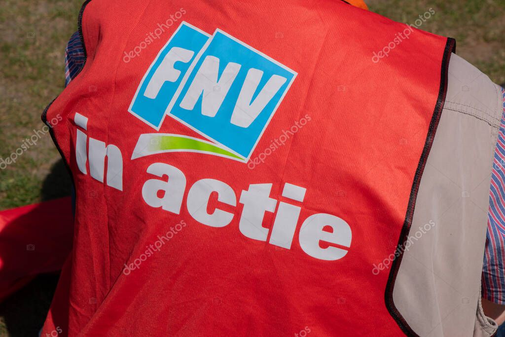 Backside FNV Jacket At Amsterdam The Netherlands 1-5-2025