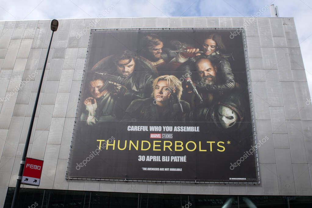 Billboard Thunderbolts Movie At Amsterdam The Netherlands 4-5-2025