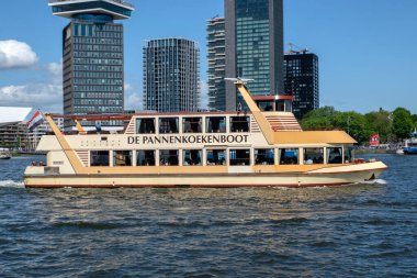 De Pannenkoekenboot Teknesi Amsterdam 'da Hollanda 5-5-2025