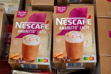 Amsterdam 'da Nescafe Ameretto Latte Paketleri Hollanda 6-5-2025
