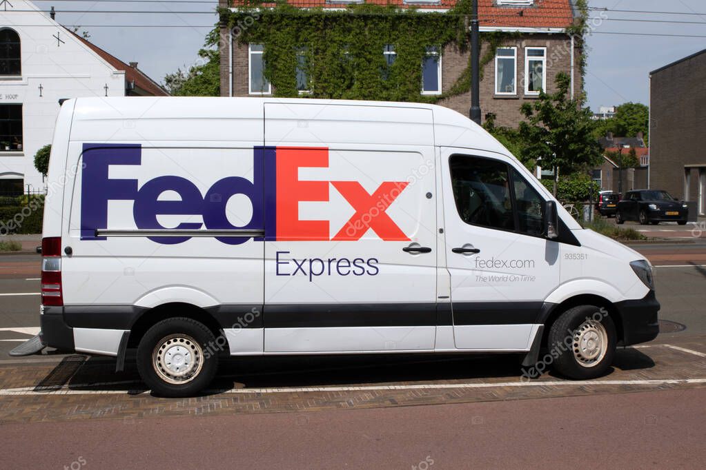 Fedex Company Van At Diemen The Netherlands 7-5-2025