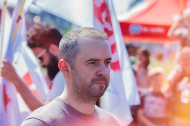 Jimmy Dijk Amsterdam 'da 1 Mayıs Gösterisinde Hollanda 1-5-2025