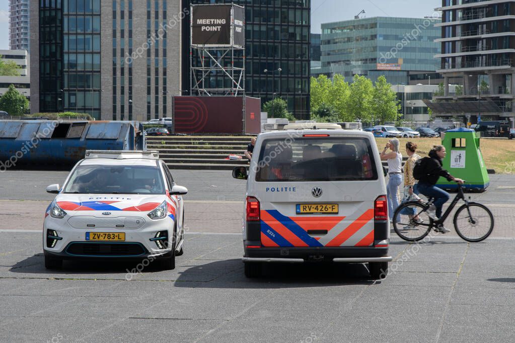 Two Police Cars At Amsterdam The Netherlands 30-5-2025