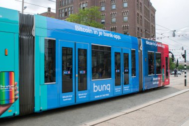 Tema Tramvay 14 Bunq Bank Amsterdam Hollanda 2-6-2025