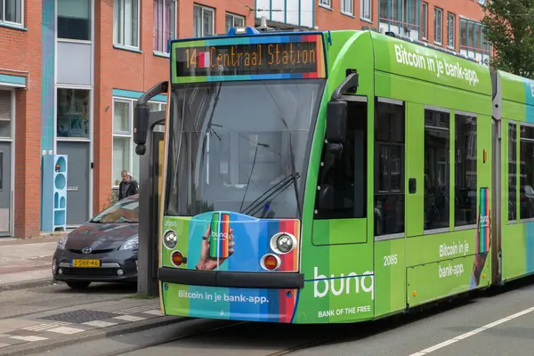 Tema Tramvay 14 Bunq Bank Amsterdam Hollanda 2-6-2025