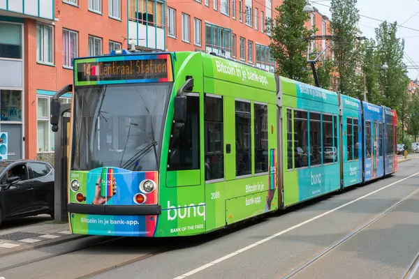 Tema Tramvay 14 Bunq Bank Amsterdam Hollanda 2-6-2025