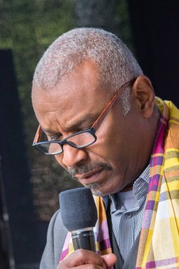 Gilmar Macnack Amsterdam Keti Koti Festivali 'nin açılışında Hollanda 1-6-2025