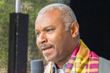 Gilmar Macnack Amsterdam Keti Koti Festivali 'nin açılışında Hollanda 1-6-2025