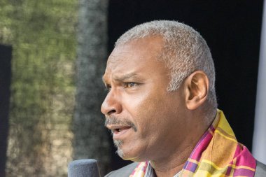 Gilmar Macnack Amsterdam Keti Koti Festivali 'nin açılışında Hollanda 1-6-2025