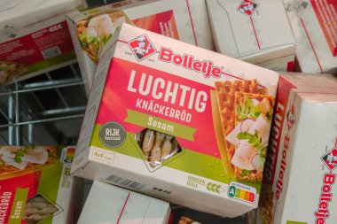 Bolletje Knackebrod Sesam 'ı Kapat Amsterdam' da Hollanda 15-6-2025