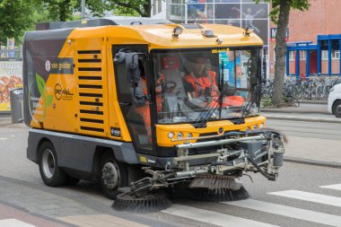 Amsterdam 'daki Van Gelder Süpürge Temizlik Makinesi Hollanda 5-6-205