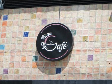 Gran Cafe, Restoran ve Dondurma Salonu Sabana Grande Bulvarı 'nda. Editör, illüstratör. Caracas, Venezuela 20 Ekim 2024.