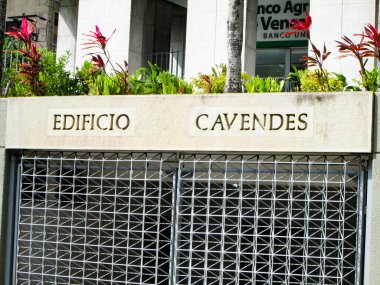 Cavendes Binası, Edificio Cavendes. Editör, editör çizimi. Venezuela, Karakas 02 Şubat 2025.