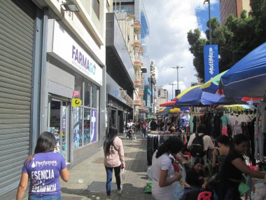 Bulevar de Sabana Grande, Caracas, Distrito Capital. Editör. Venezuela, Karakas 01 Aralık 2024.