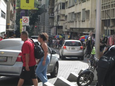 Bulevar de Sabana Grande, Caracas, Distrito Capital. Editör. Venezuela, Karakas 01 Aralık 2024.