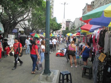 Bulevar de Sabana Grande, Caracas, Distrito Capital. Editör. Venezuela, Karakas 01 Aralık 2024.