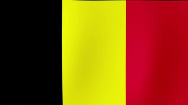 BELGIUM 'un güzel ve görkemli bayrağı ahenkli bir şekilde dalgalanıyor.