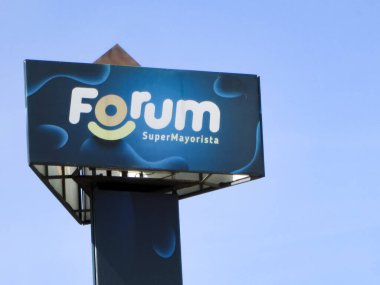 Venezuela süpermarketi Forum.Editoryel, editoryal çizim. Venezuela, Caracas 12 Mayıs 2025.