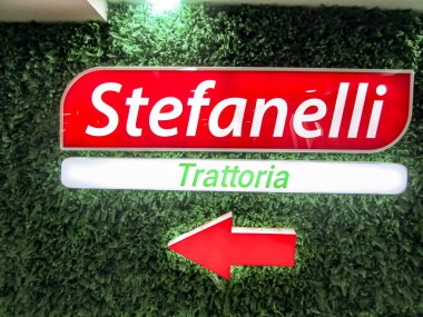 Stefanelli Trattoria taze, zanaatkar, yumurta yapımı makarna restoranı. Editör illüstrasyonu, editörlük. Caracas, Venezuela 16 Mayıs 2025. 