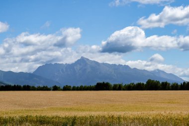 High Tatras 'taki Slovakya ulusal zirvesinin güzel manzarası