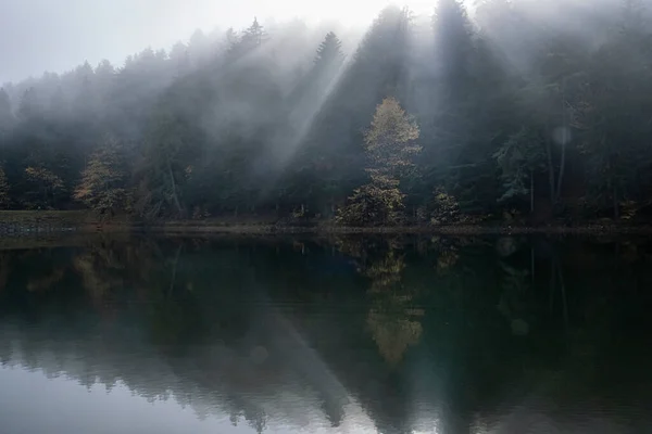 Water Reservoir Klinger Stiavnica Mountains Slovak Republic Seasonal Natural Scene — Stock Photo, Image