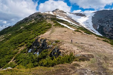 Baranec peak, Western Tatras mountains, Slovak republic. Hiking theme. Seasonal natural scene.